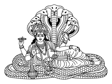 Vishnu Stuti illustration