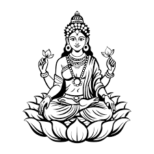 Lakshmi Vandana (For Peace and Prosperity) illustration